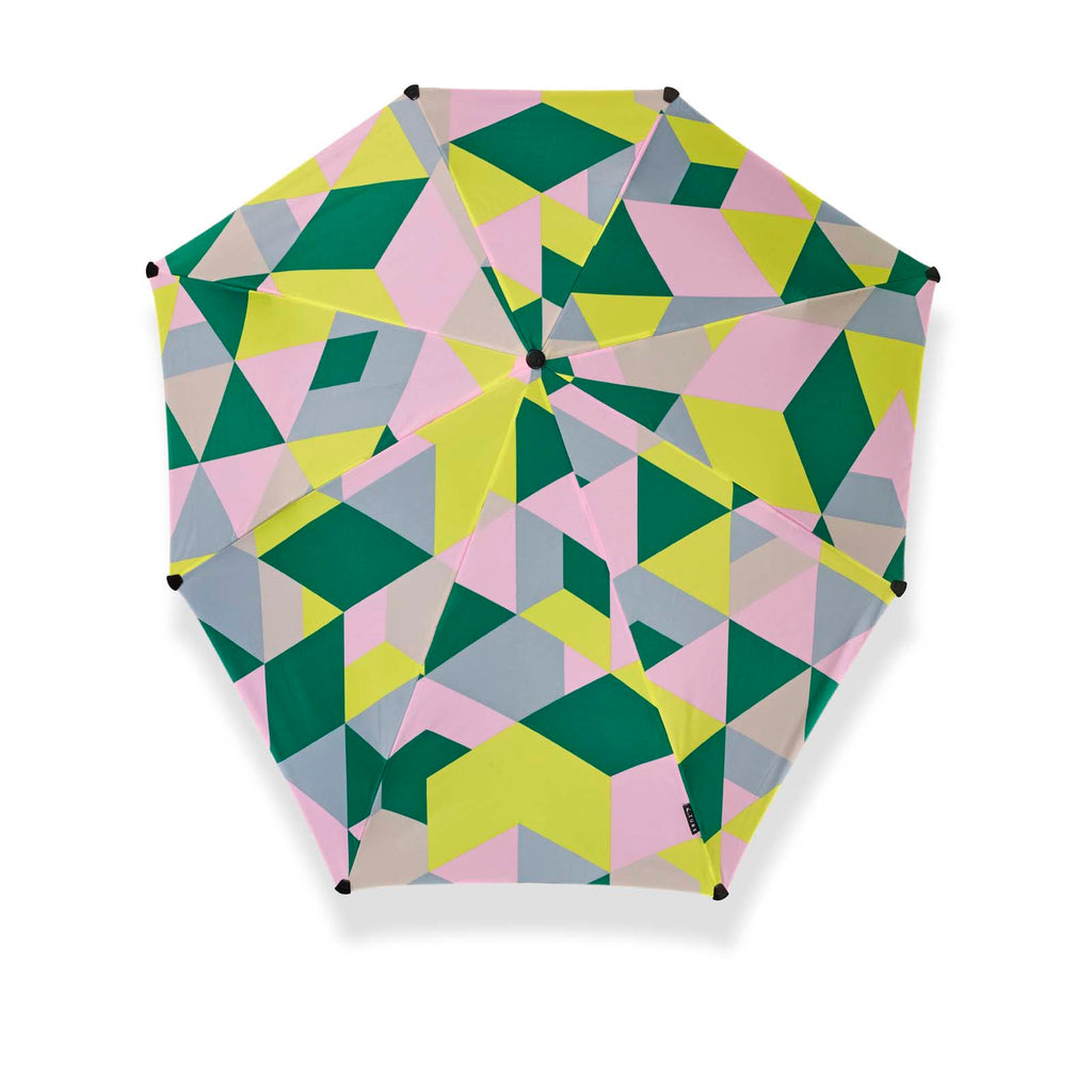 Senz AOC Automatic Folding Windproof Umbrella - Pastel Blocks