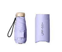 UW UPF50+ Compact Flat Travel Umbrella