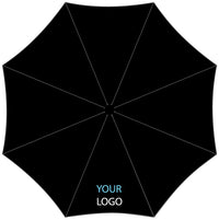Auto O&C Folding Umbrella Black - From 25pcs Printed