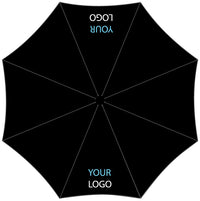 Auto O&C Folding Umbrella Black - From 25pcs Printed