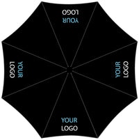 Auto O&C Folding Umbrella Black - From 25pcs Printed