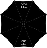 Auto O&C Folding Umbrella Black - From 25pcs Printed