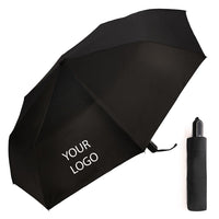 Auto O&C Folding Umbrella Black - From 25pcs Printed
