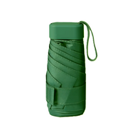 UW UPF 50+ Compact Mini Flat Travel Umbrella - Colour Match Handle