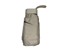 UW UPF 50+ Compact Mini Flat Travel Umbrella - Colour Match Handle