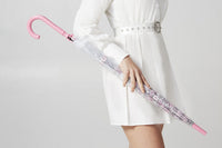 Fulton Birdcage Clear Dome Umbrella - Sketchy Sprigs - Umbrellaworld
