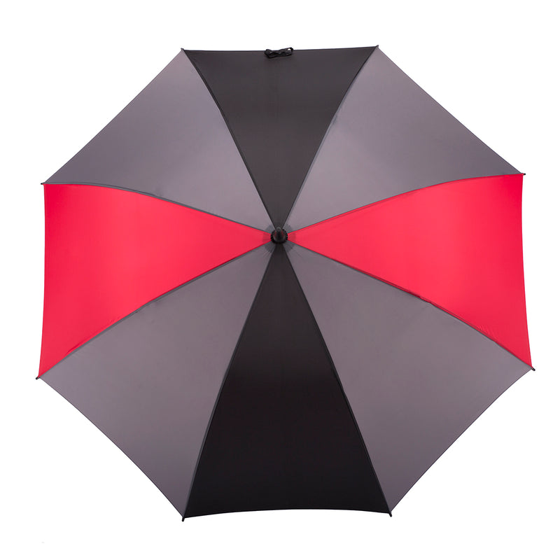 Totes Multigore Auto Golf Umbrella - Red/Black/Grey - Umbrellaworld