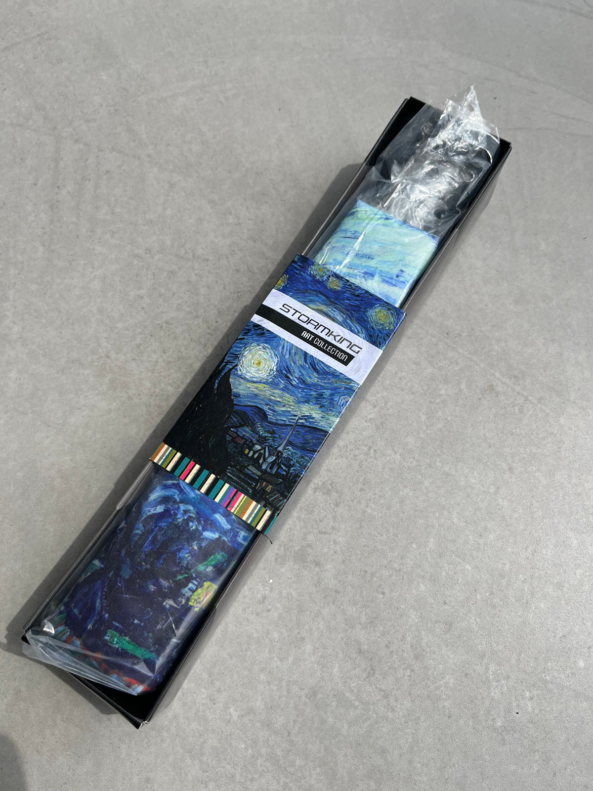 Storm King Auto Folding Artist Umbrella - Van Gogh Starry Night - Umbrellaworld