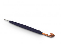 Knirps T.771 Gents Wood Hook Handle Classic Long Umbrella - Umbrellaworld
