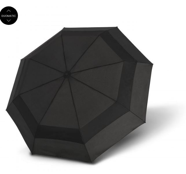 Knirps A.405 XXL Duomatic Vented Folding Umbrella - Black - Umbrellaworld