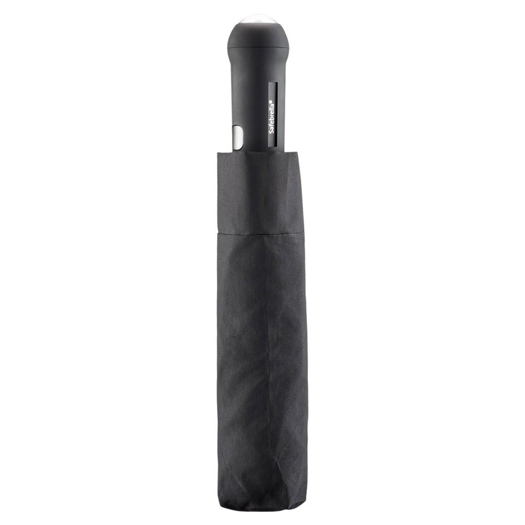 Fare 5471 Lumina Safebrella LED AOC Folding Umbrella - Black - Umbrellaworld