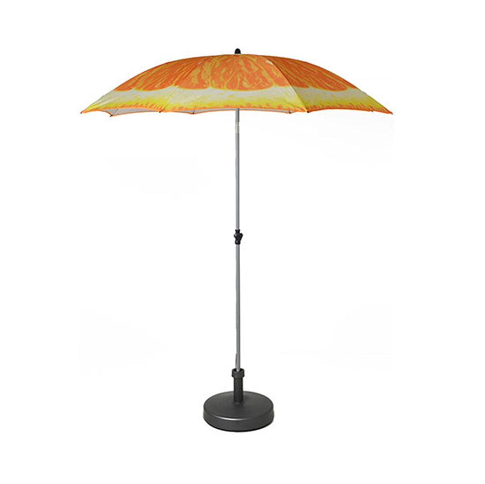 Doppler Funky Fruits UV 50+ Protection 2 Metre Beach/Garden Parasol - Orange - Umbrellaworld