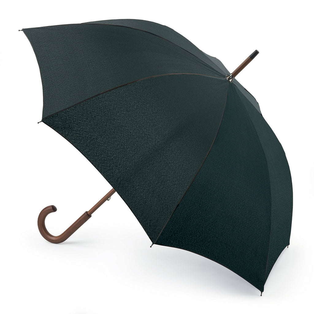 Fulton Kensington Wood Walking Umbrella - Black - Umbrellaworld