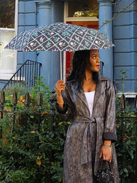 Fulton Minilite Folding Umbrella - Cottage garden