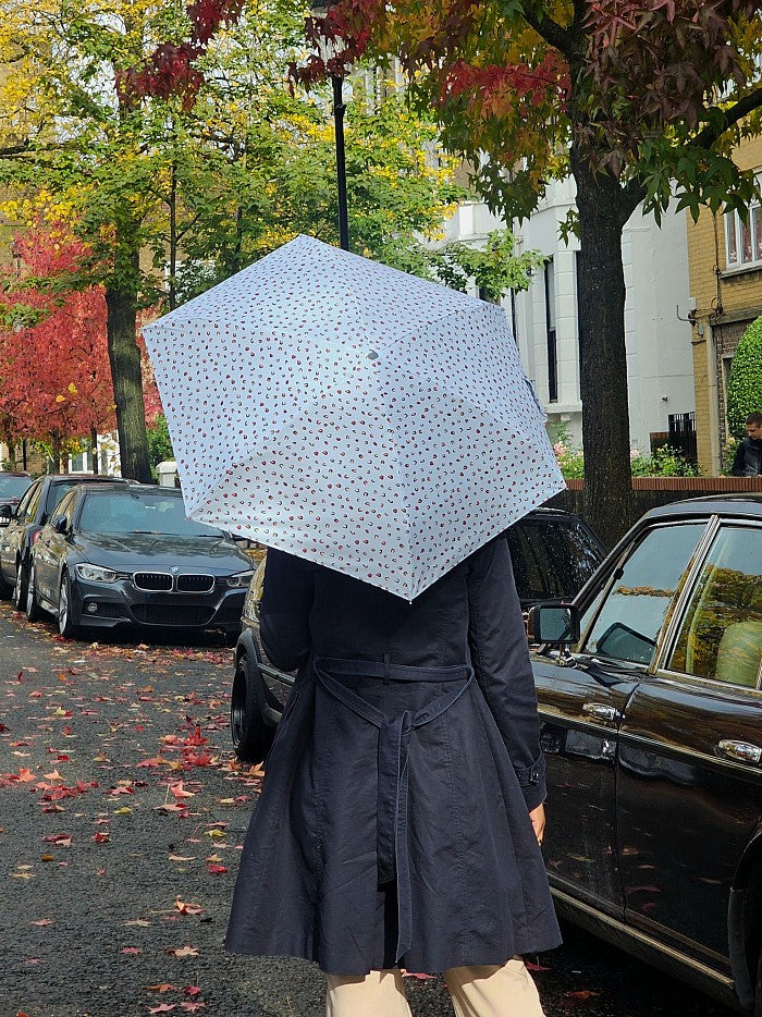 Fulton 'Tiny' Compact Folding Umbrella -Ditsy Leopard