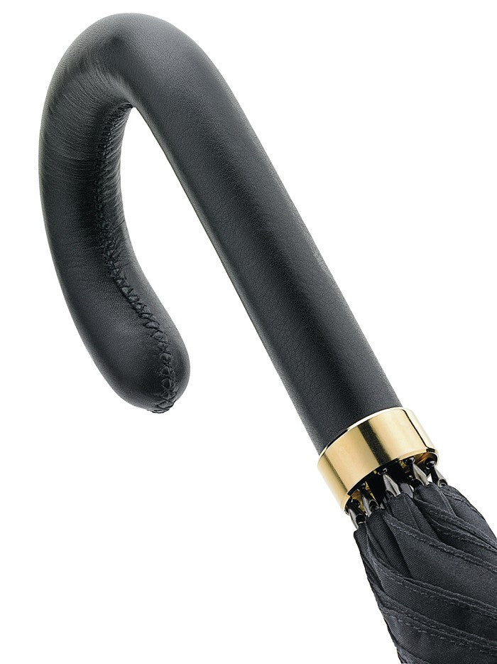 Fulton Minister Executive Leather Handle Umbrella - Umbrellaworld