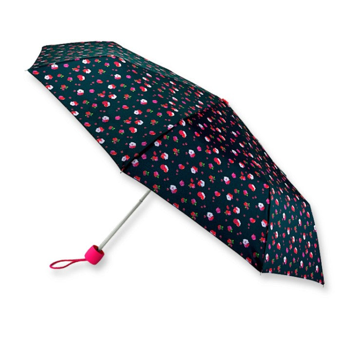 Fulton Minilite Folding Umbrella - Strawberry Gardens