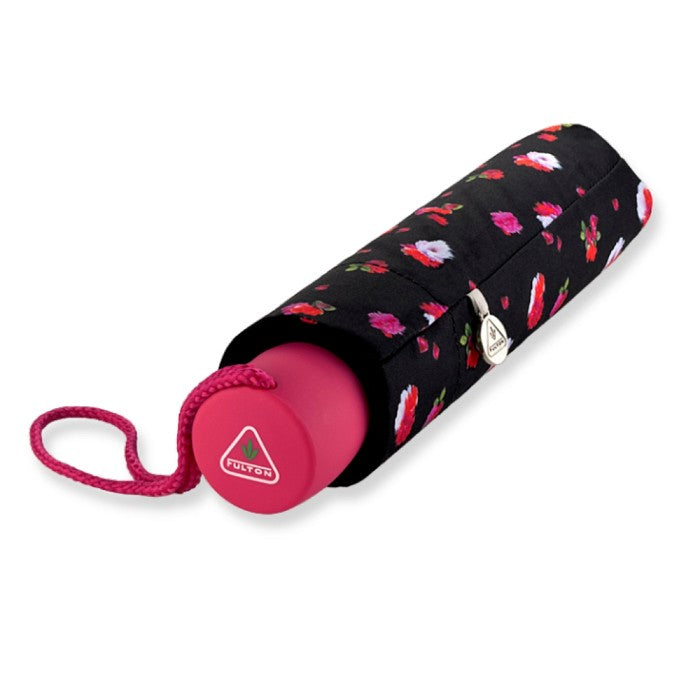 Fulton Minilite Folding Umbrella - Strawberry Gardens