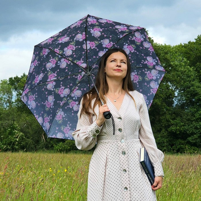 Fulton Minilite Folding Umbrella - Delicate Floral