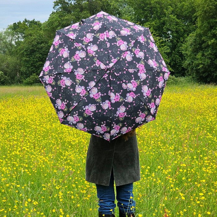 Fulton Minilite Folding Umbrella - Delicate Floral