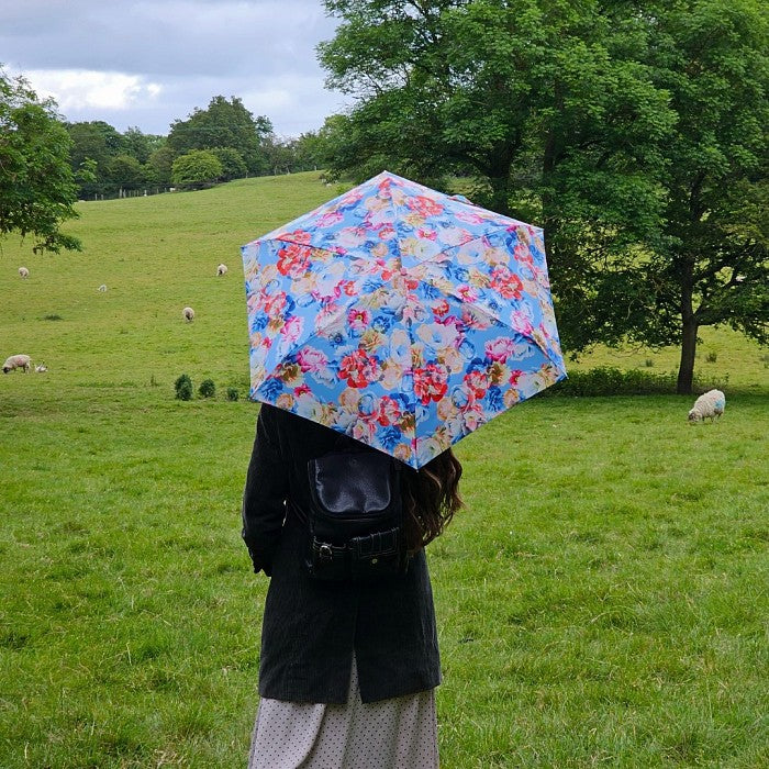 Fulton 'Tiny' Compact Folding Umbrella - Pretty Peony