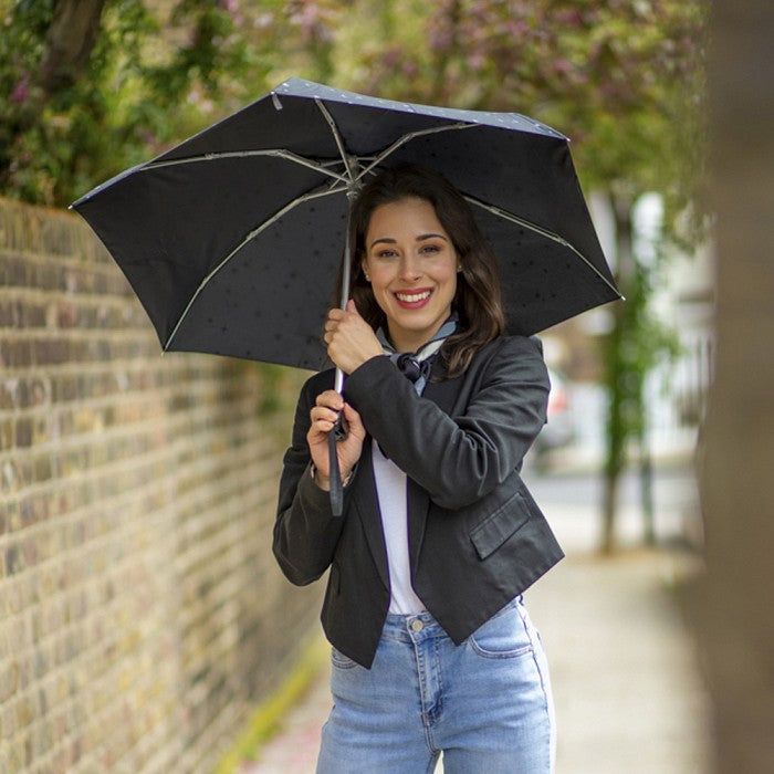 Fulton 'Tiny' Compact Folding Umbrella - Glitter Stars