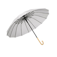 Wood Hook Automatic Walking Umbrella - 16 Ribs