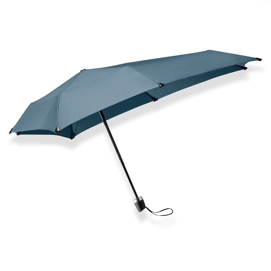 Senz Manual Folding Windproof Umbrella - Elemental Blue - Umbrellaworld