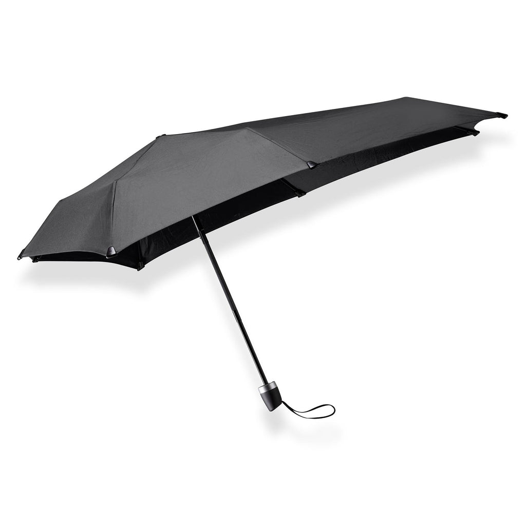 Senz Manual Folding Windproof Umbrella - Pure Black - Umbrellaworld