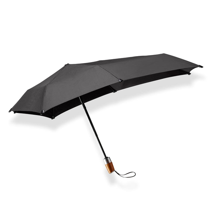Senz AOC Deluxe Folding Windproof Umbrella - Pure  Black - Umbrellaworld