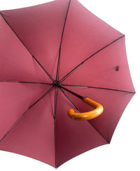 Large Automatic City Walking Umbrella - Wood Hook Handle - Umbrellaworld