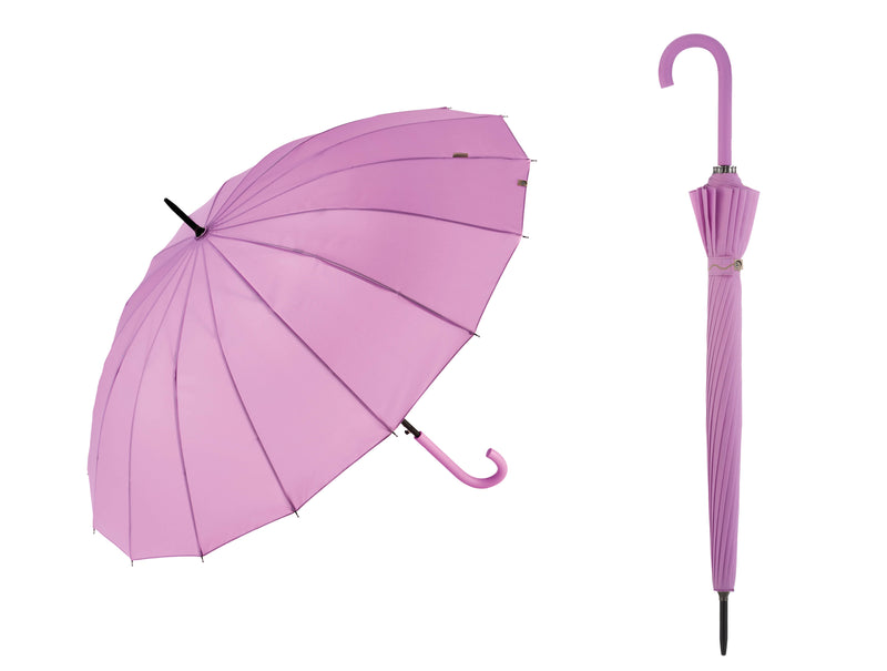 Bisetti UV 50+ Eco Automatic Walking Umbrella - 16 Ribs Bright colours