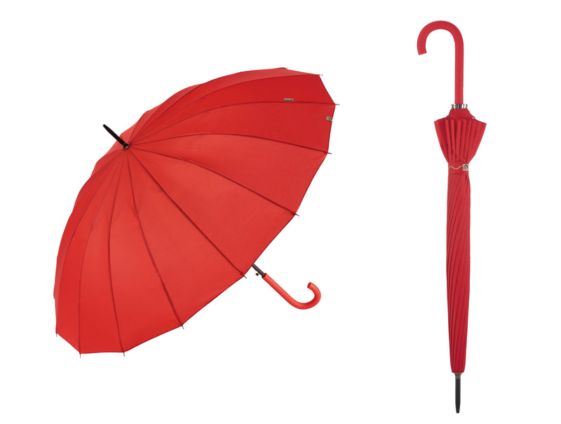 Bisetti UV 50+ Eco Automatic Walking Umbrella - 16 Ribs Bright colours