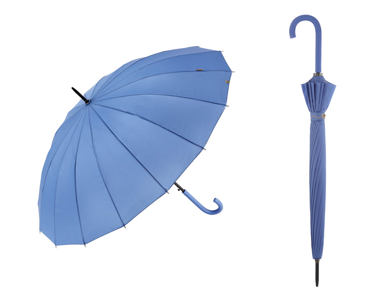 Bisetti UV 50+ Eco Automatic Walking Umbrella - 16 Ribs Bright colours