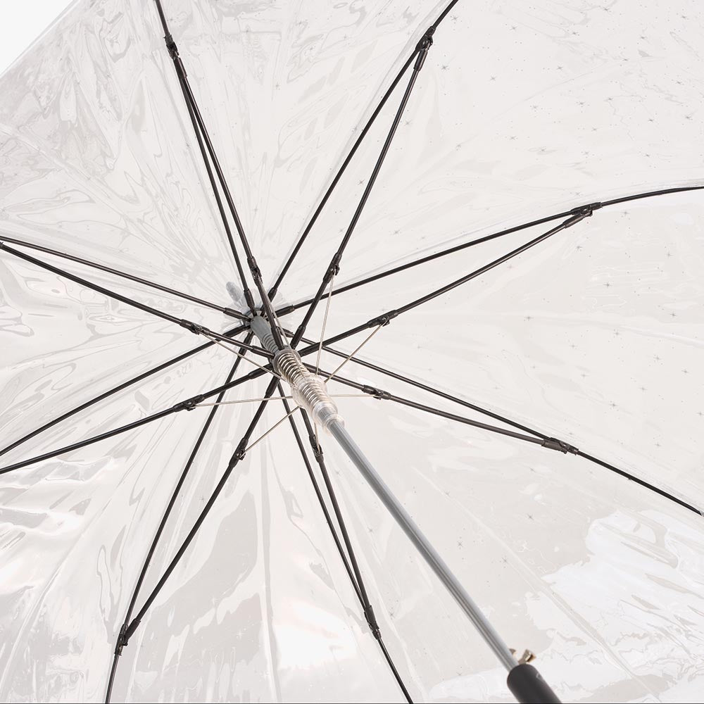 Clear Automatic Walking Umbrella - Mini Stars