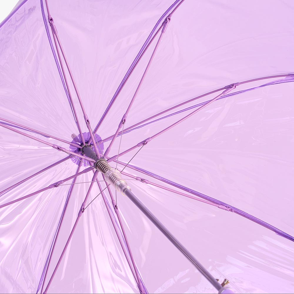 Clear Coloured Automatic Walking Umbrella
