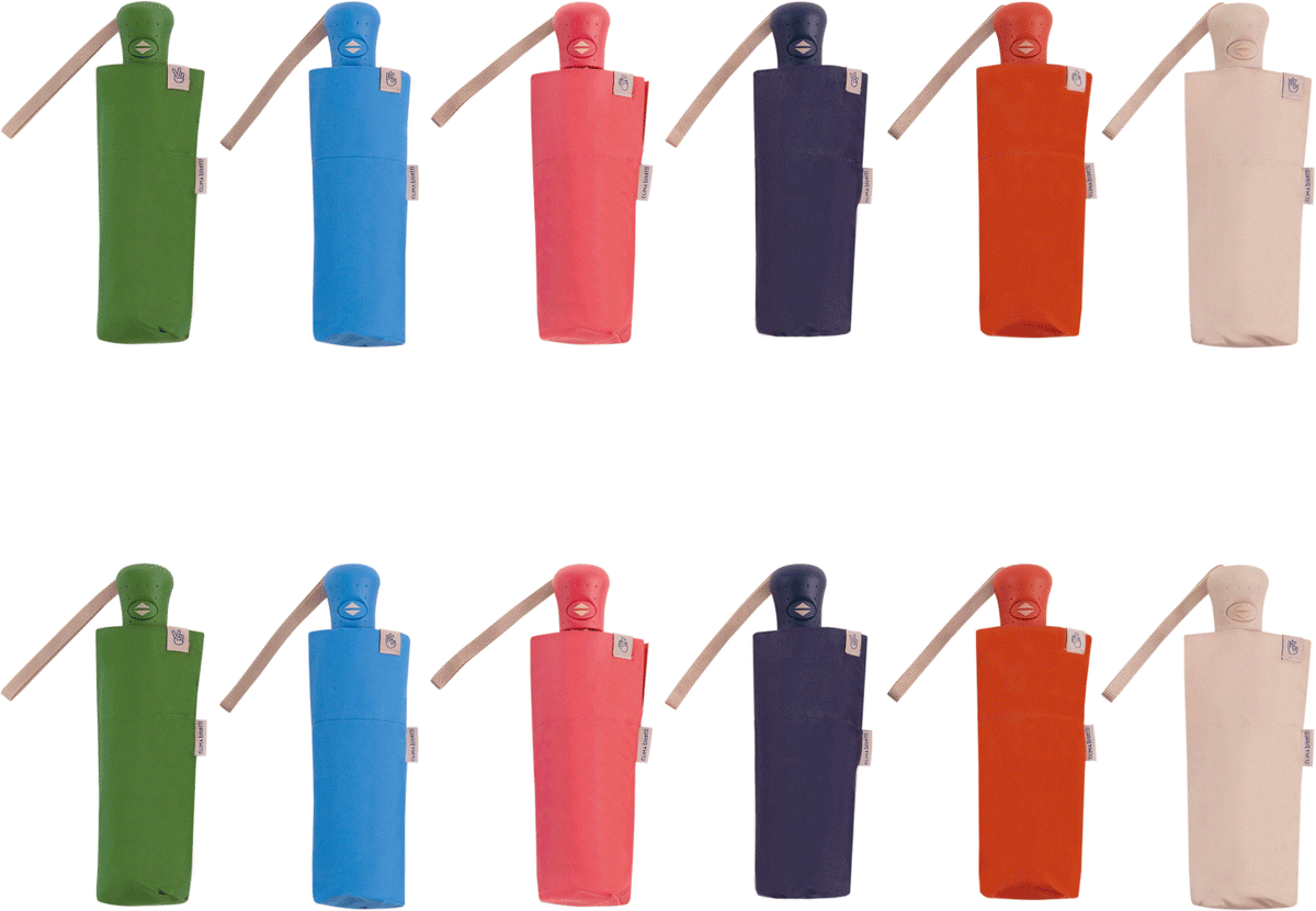 Bisetti UV 50+ Compact Automatic Eco Travel Umbrella - Bright Colourways