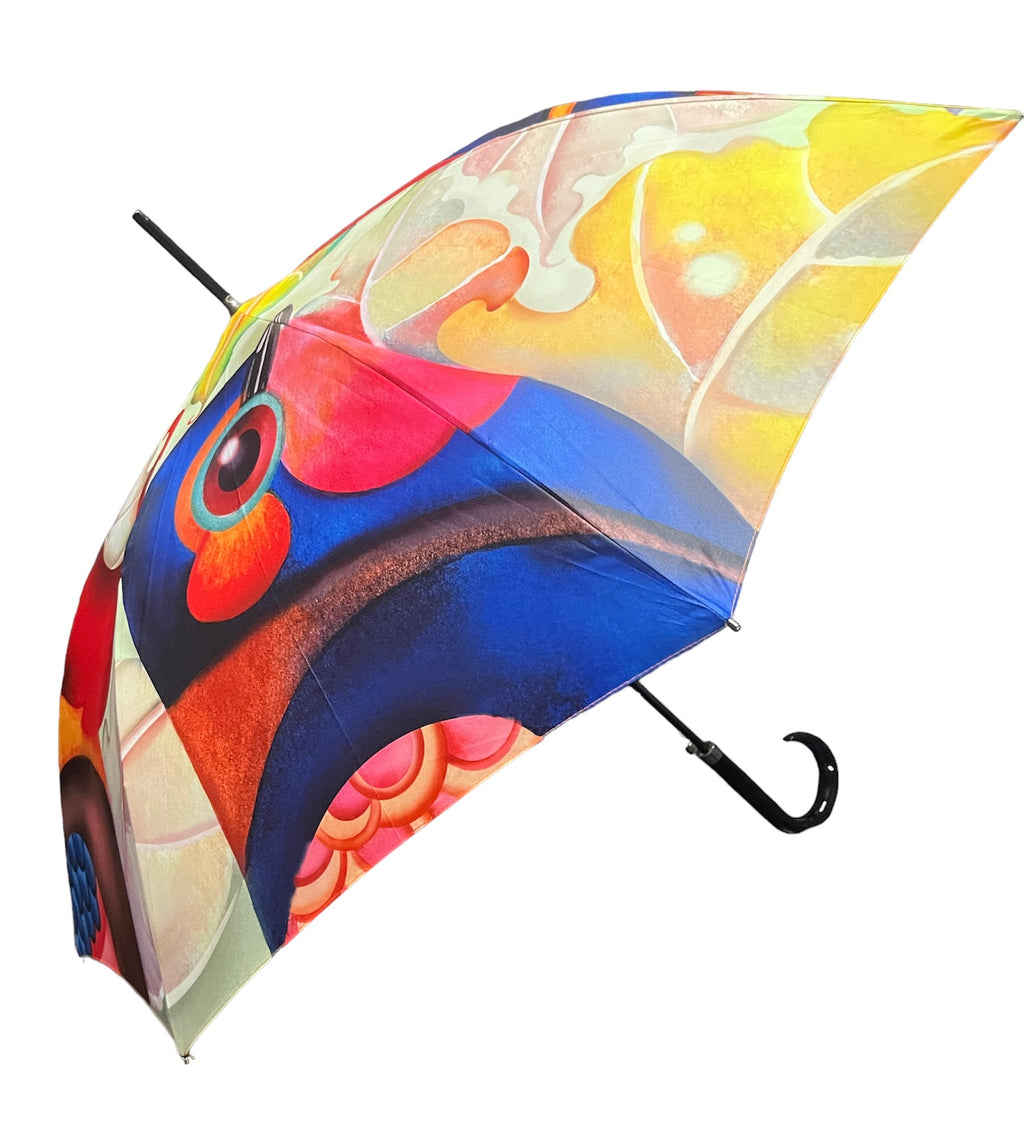 Doppler Modern Art Collection "Birdie" Print Automatic Walking Umbrella