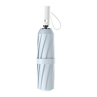 UW UPF 50+ Auto Supermini Travel Umbrella | Sun &amp; Rain Protection | 95cm Canopy | Periwinkle