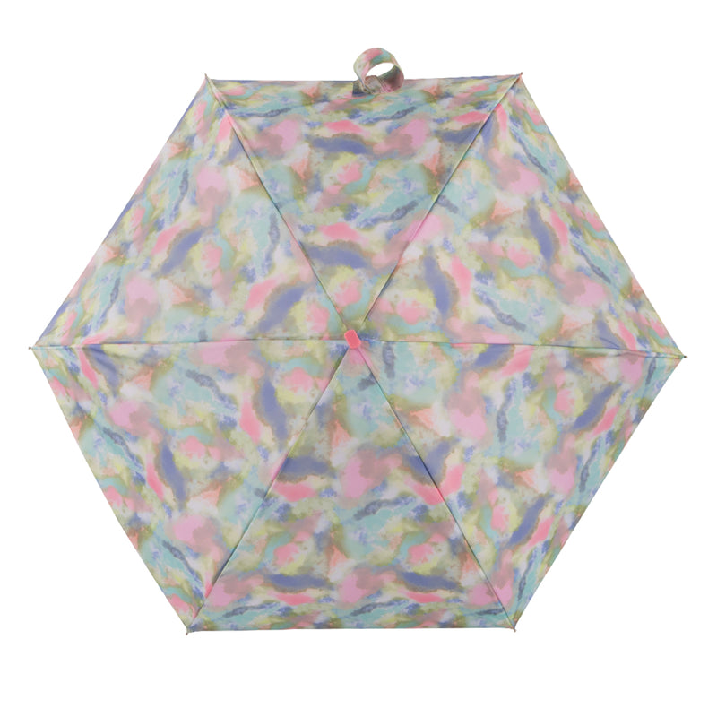 Totes ECO Tiny Compact Flat Umbrella - Clouds