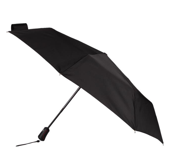 Totes ECO X-tra Strong Auto Open And Close Umbrella - Black - Umbrellaworld
