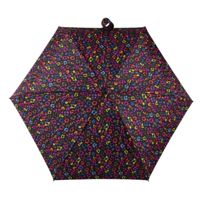 Totes ECO Tiny X-tra Strong 5 Section Folding Umbrella - Multicolour Panther - Umbrellaworld