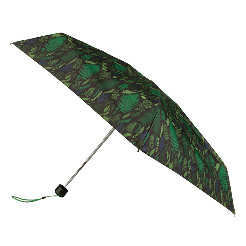 Totes ECO Tiny X-tra Strong 5 Section Folding Umbrella - Fern