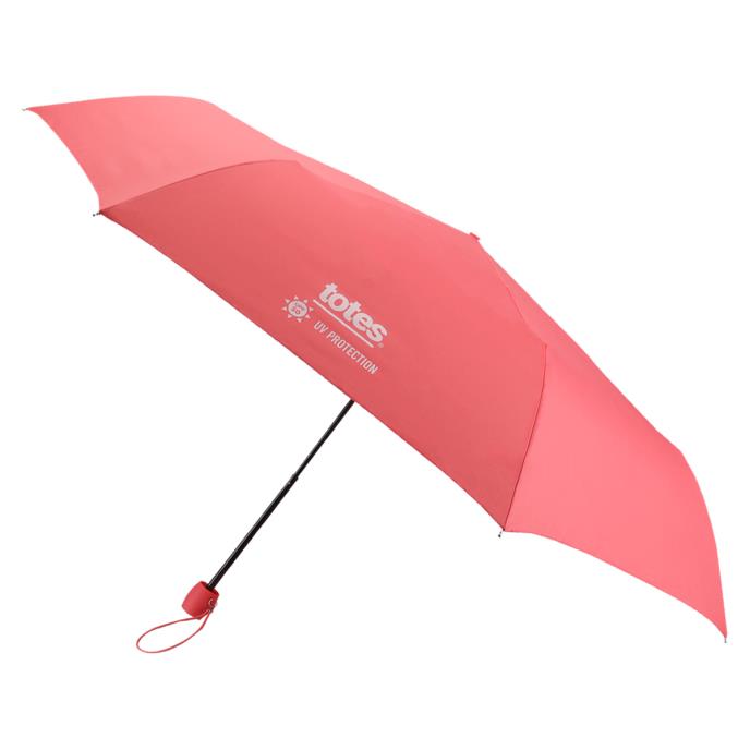 Totes UV 50+ Eco-Brella Supermini Umbrella  | Blocks 98% UV | 100% Recycled PET