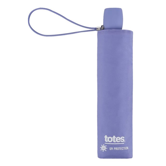 Totes UV 50+ Eco-Brella Supermini Umbrella  | Blocks 98% UV | 100% Recycled PET