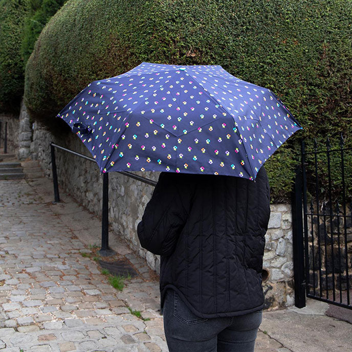 Totes NEW Eco-Brella Supermini Umbrella - French Flowers - Umbrellaworld