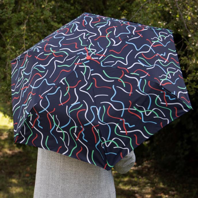 Totes NEW Eco-Brella Supermini Umbrella - Ribbon Print