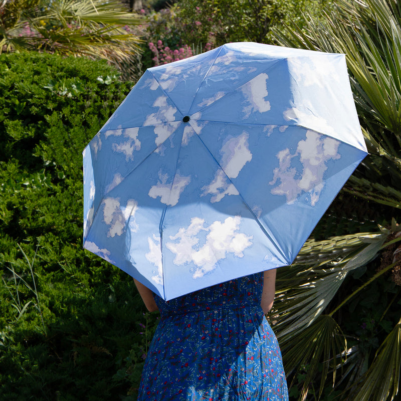 Totes NEW UV50+ Eco-Brella Supermini Umbrella - Clouds