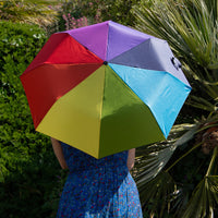 Totes NEW UV50+ Eco-Brella Supermini Umbrella - Multi Rainbow