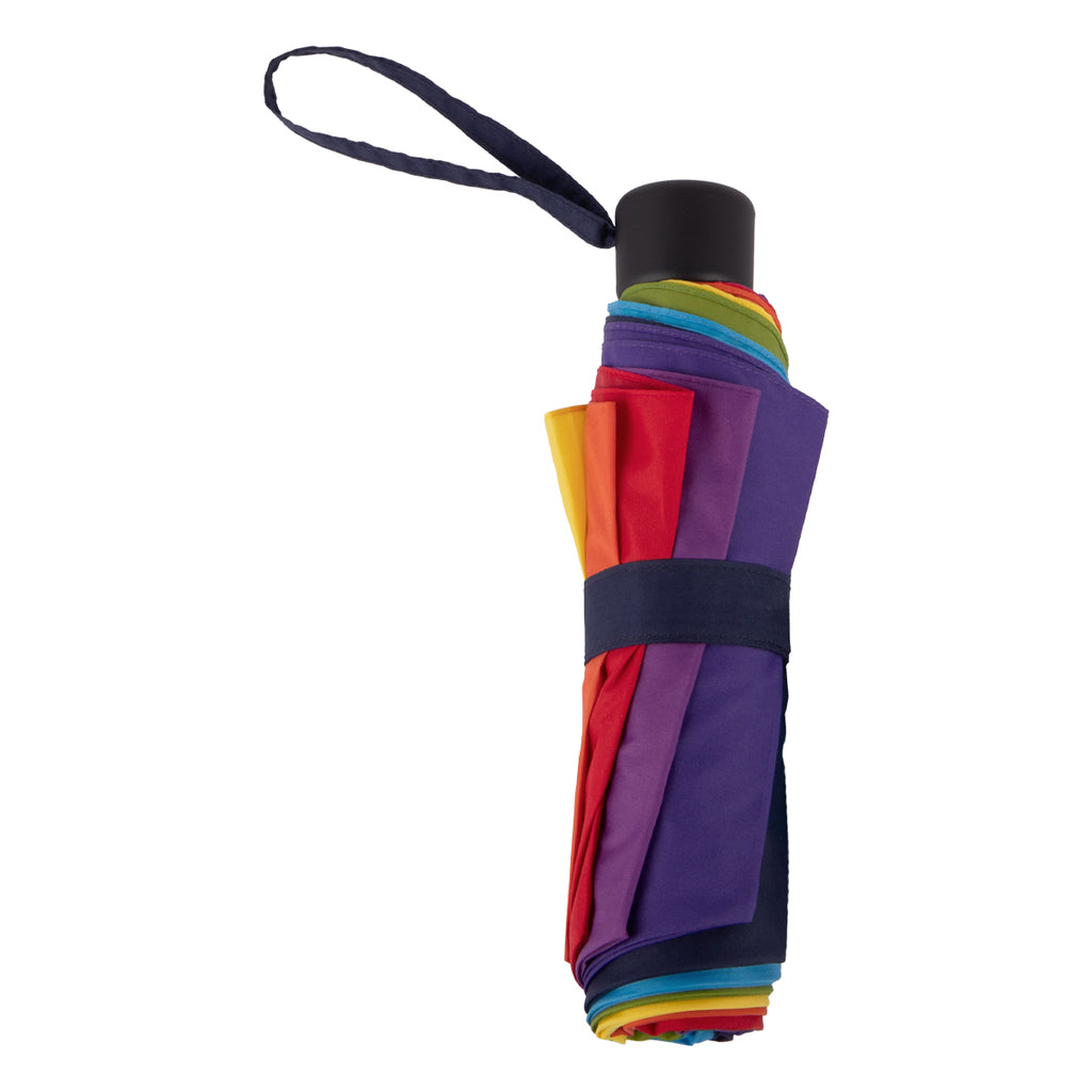 Totes NEW UV Eco-Brella Supermini Umbrella - Multi Rainbow